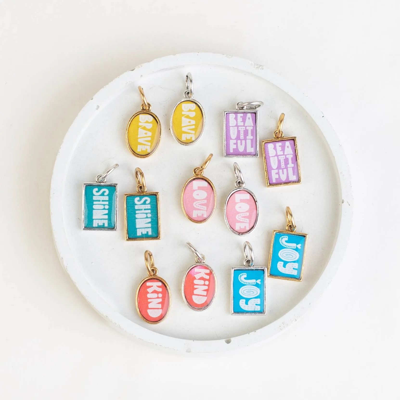 * Charm Bar * Little Words Pendant