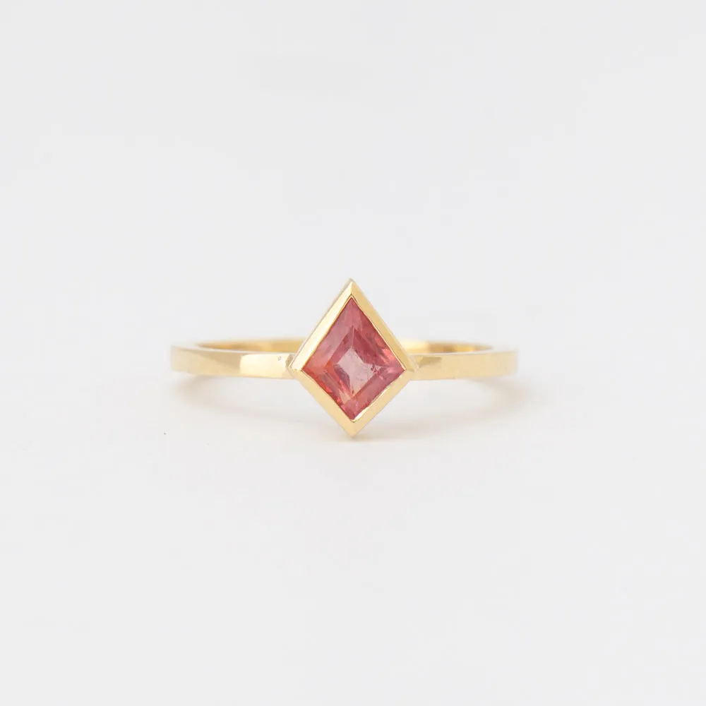 0.60 ct Pink Sapphire Mosaic Stack Ring