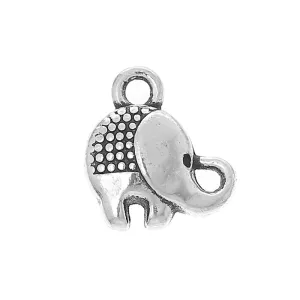 10 Pcs Tibetan Silver ELEPHANT 3D 13mm x 12mm Charms Pendants, Lead & Nickel Free Metal Charms Pendants Beads