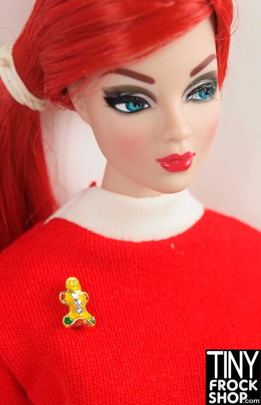 12" Fashion Doll Christmas Magnetic Brooches by Pam Maness