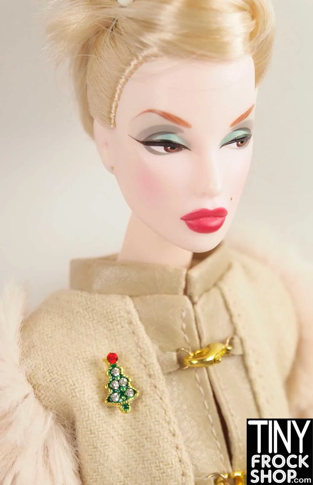 12" Fashion Doll Christmas Magnetic Brooches by Pam Maness