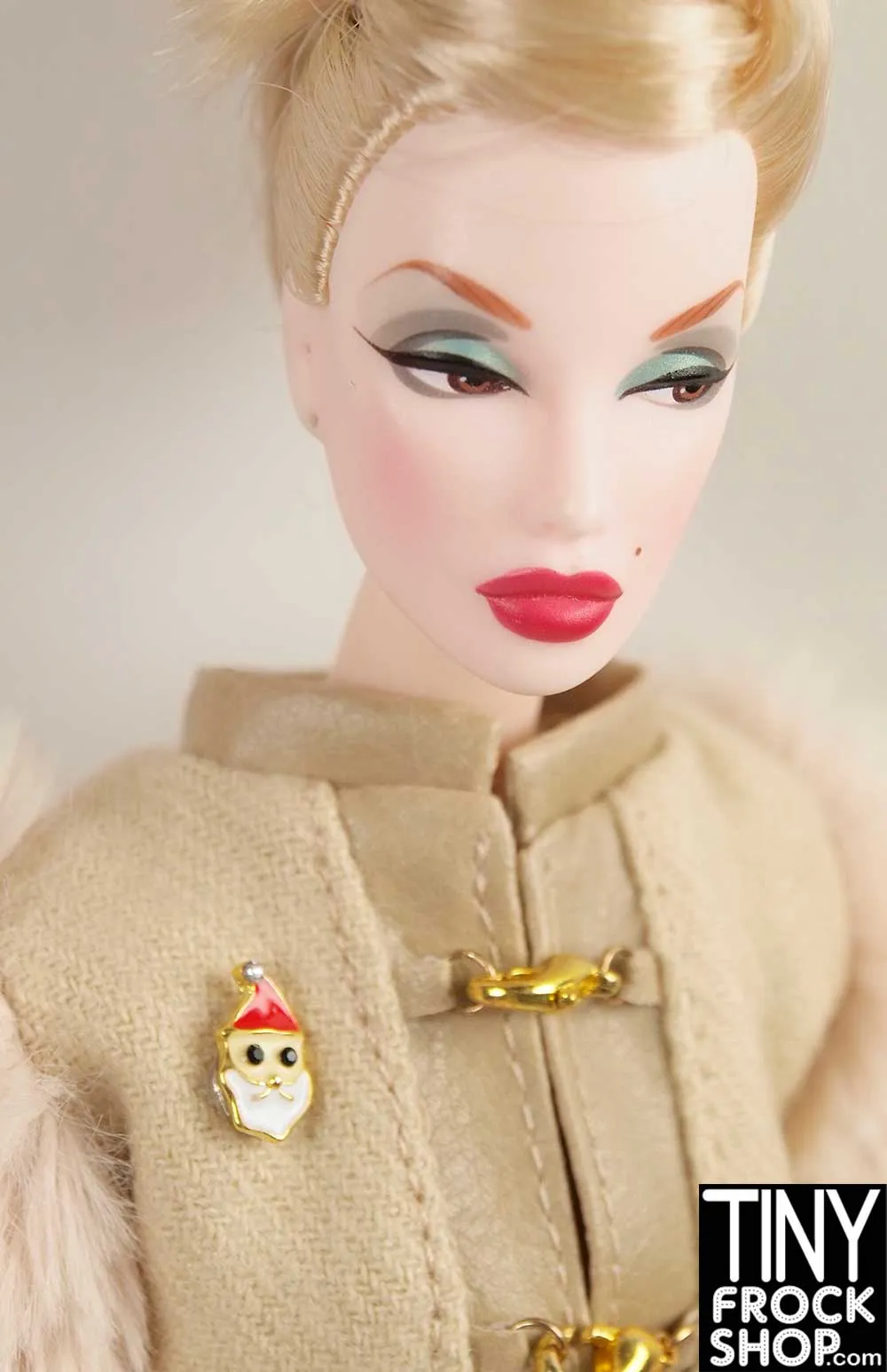 12" Fashion Doll Christmas Magnetic Brooches by Pam Maness