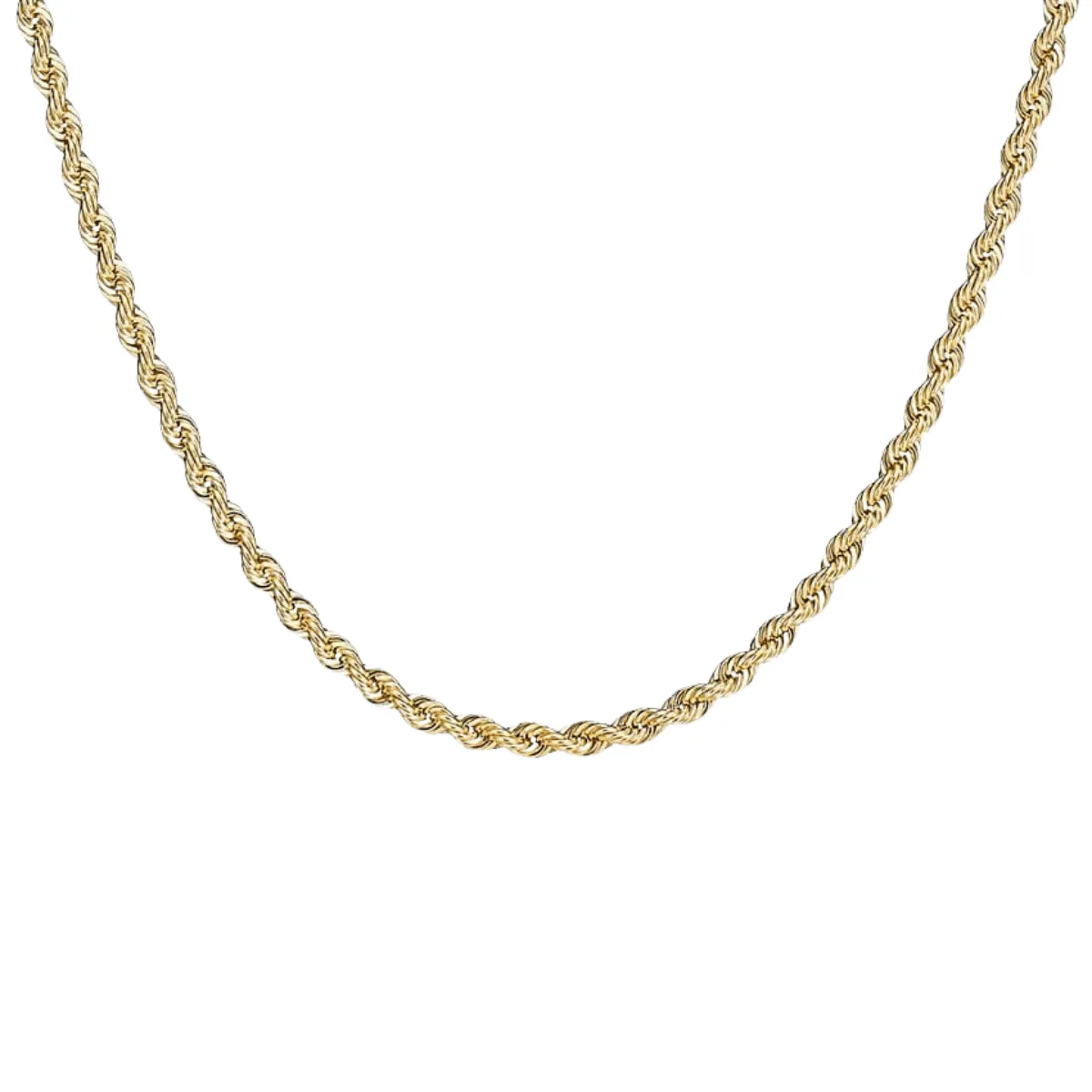 14K Gold Rope Chain Necklace