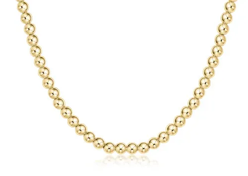 15" Choker Classic Gold 5mm Bead