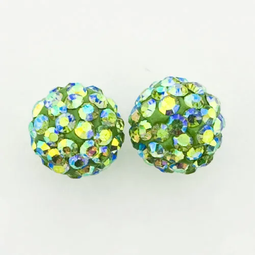 8mm Pave Ball Earrings