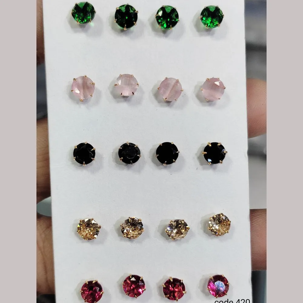 Aamrapali Crystal Stone Stud Earrings