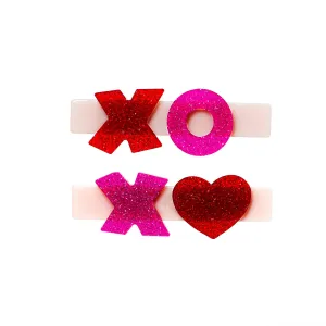 Alligator Clips |Valentines -XOXO Glitter | Lilies and Roses NY