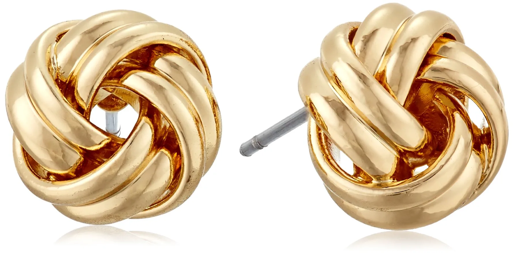 Anne Klein "Classics" Gold-Tone Knot Stud Earrings