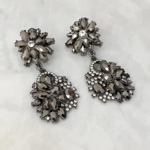 ANOIR Grey Statement Earrings