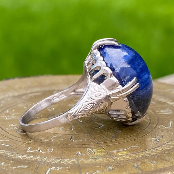 Antique Cabochon Sapphire Ring