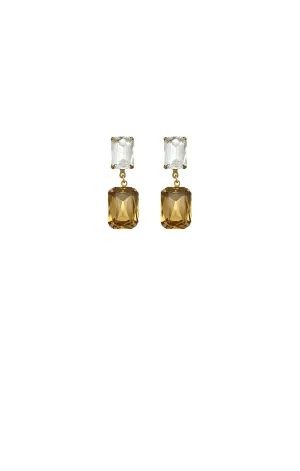 ARABELLA DROP EARRING IN CRYSTAL AMBER