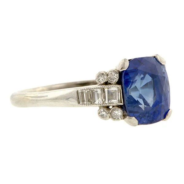 Art Deco Sapphire & Diamond Ring