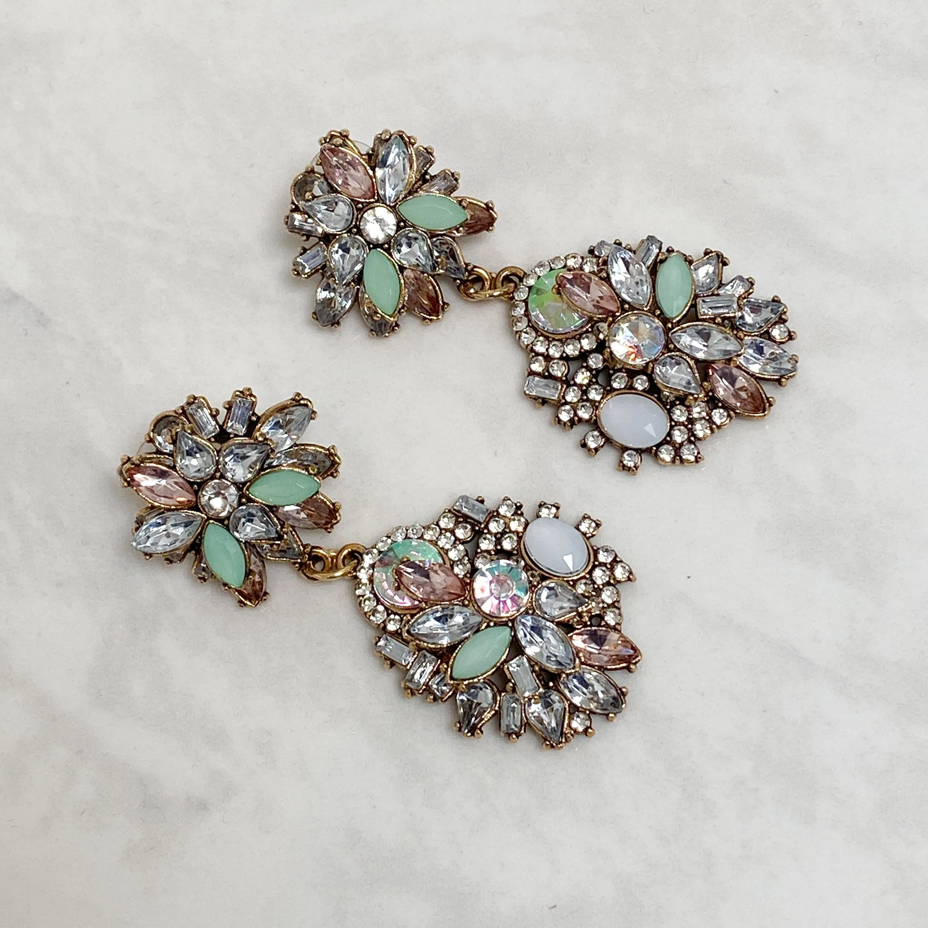 ASHA Pastel Rhinestone Earrings