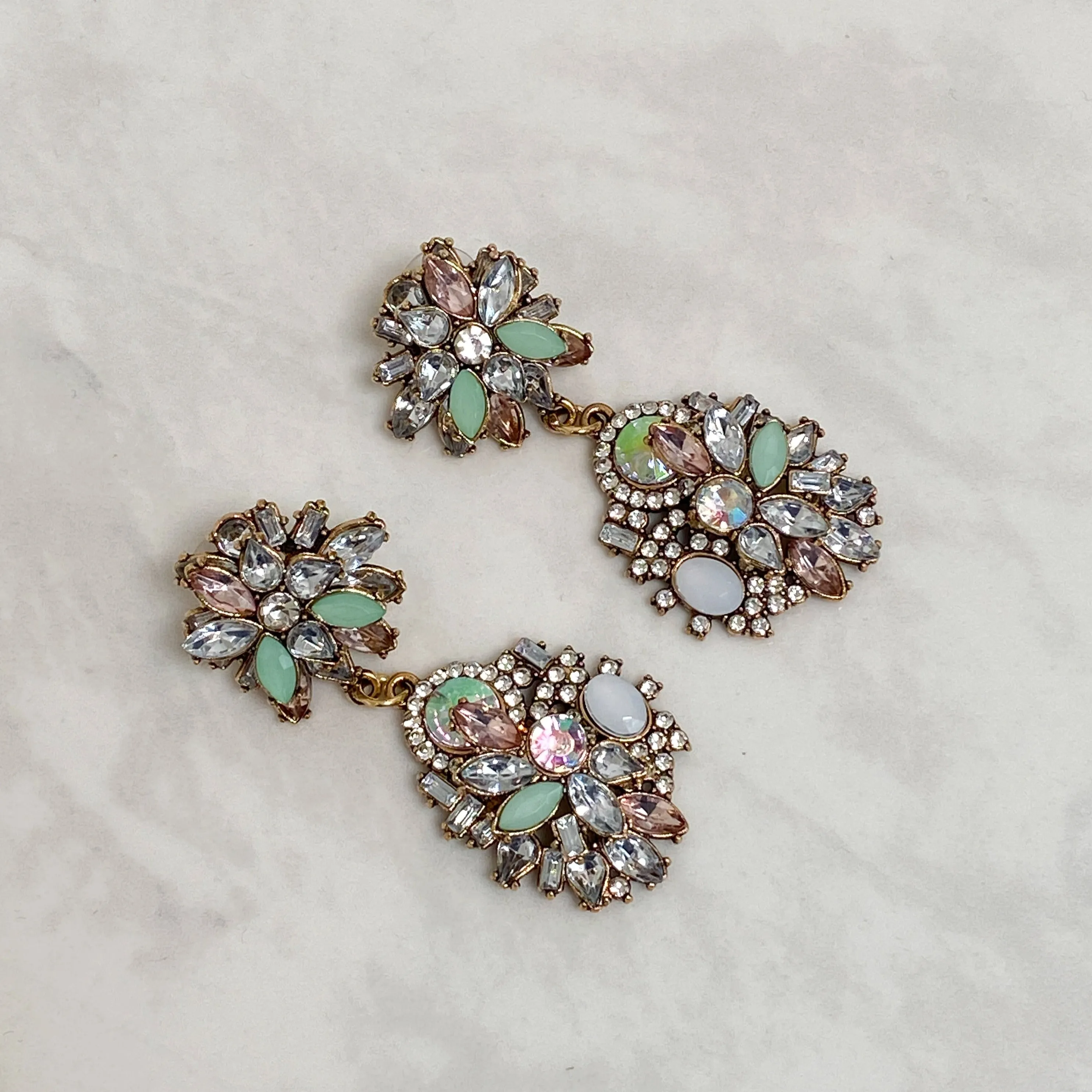 ASHA Pastel Rhinestone Earrings