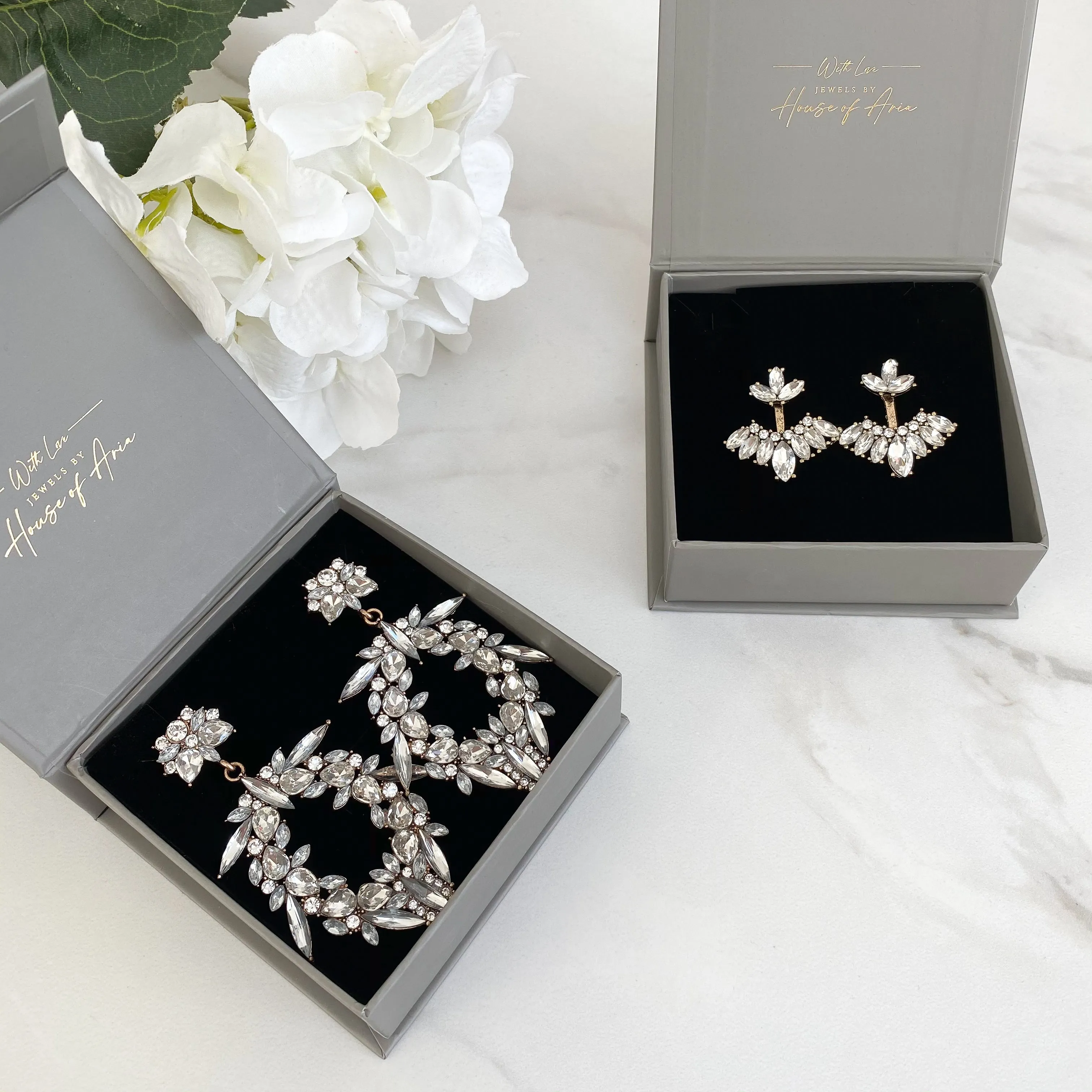 AYVA Rhinestone Stud Earrings