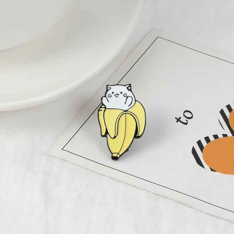 Banana Cat Pin