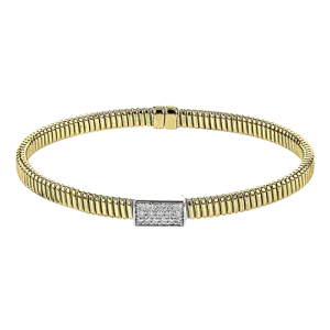 Bangle in 18K Gold with Diamonds