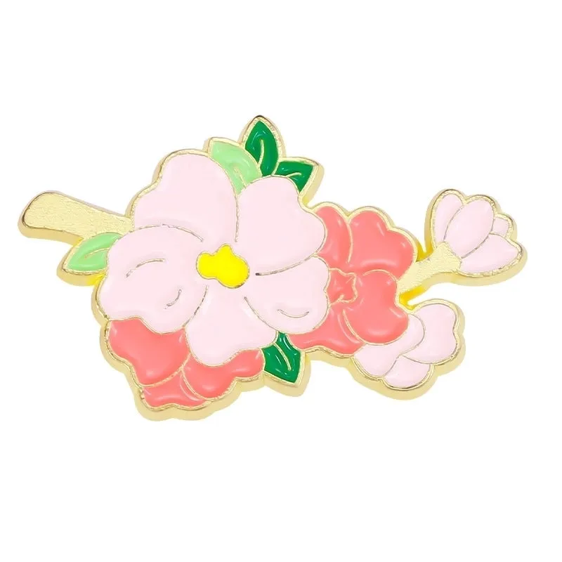 Basic Pin Flower Alloy Enamel Women'S Brooches