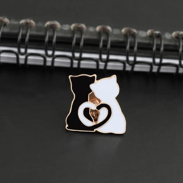 Cartoon Animal Enamel Pins Jackets