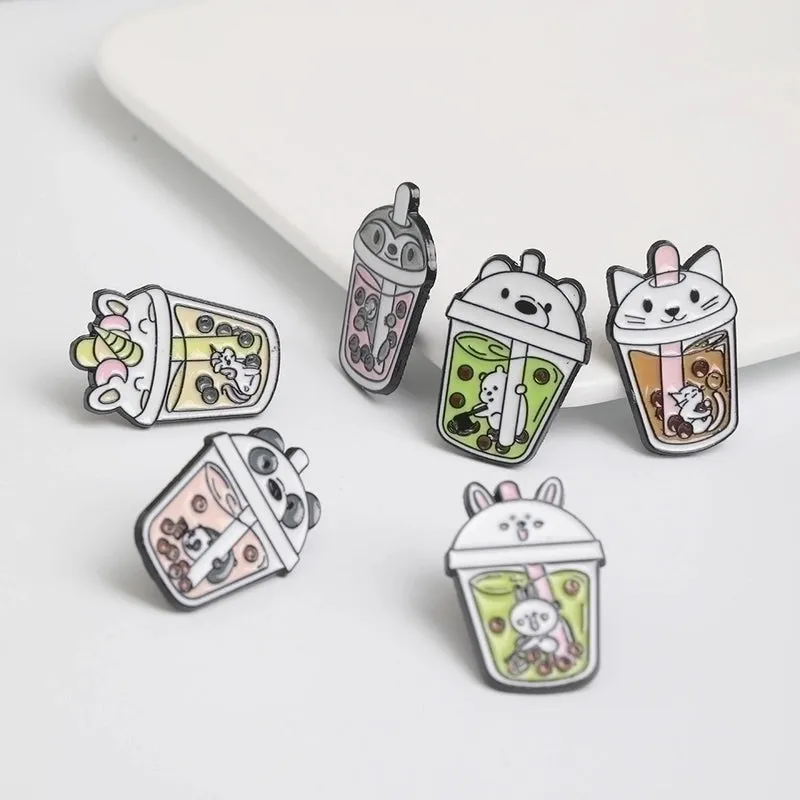 Cartoon Style Pin Animal Alloy Enamel Women'S Brooches