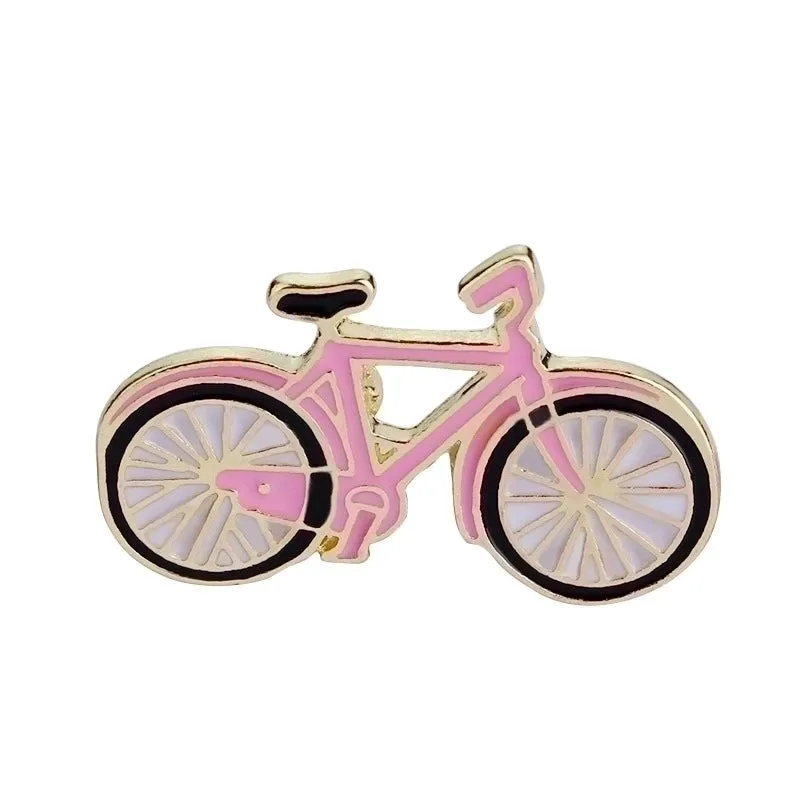 Cartoon Style Pin Bicycle Sock Wishing Bottle Alloy Enamel Unisex Brooches