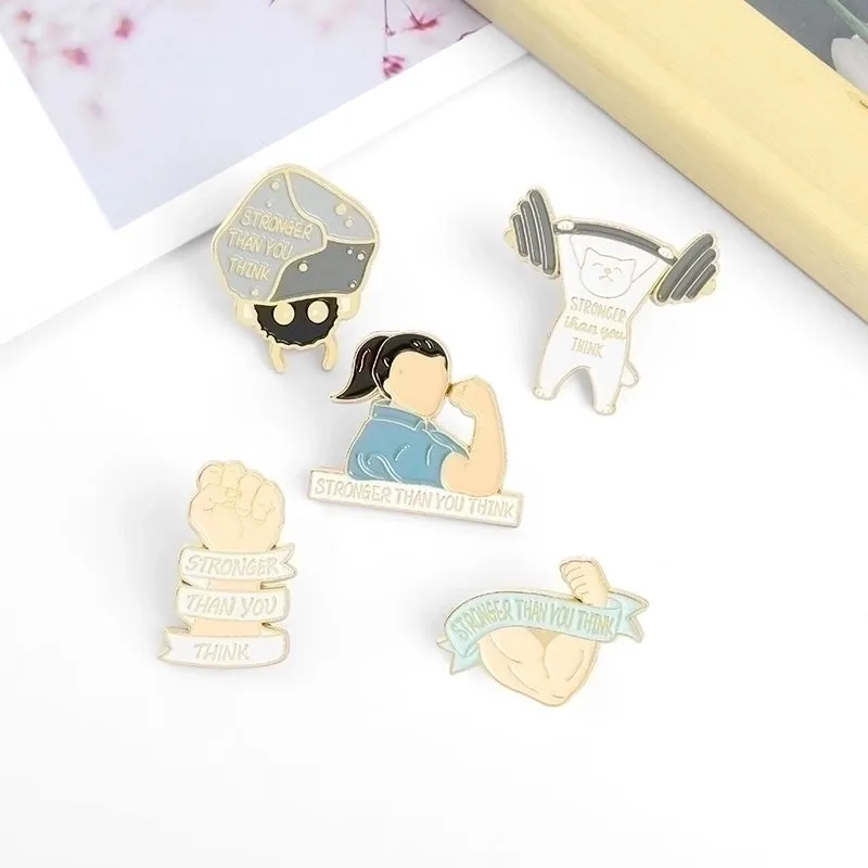 Cartoon Style Pin Cartoon Letter Alloy Enamel Unisex Brooches