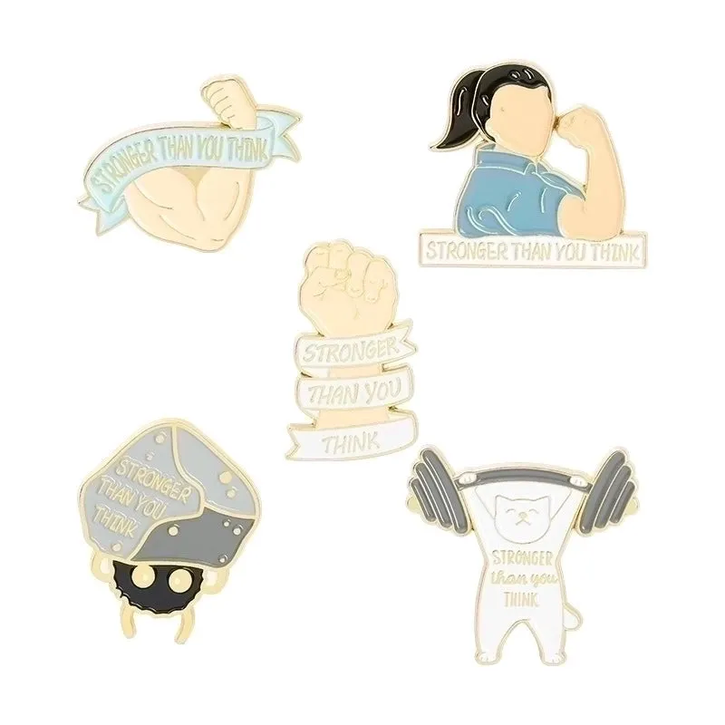 Cartoon Style Pin Cartoon Letter Alloy Enamel Unisex Brooches