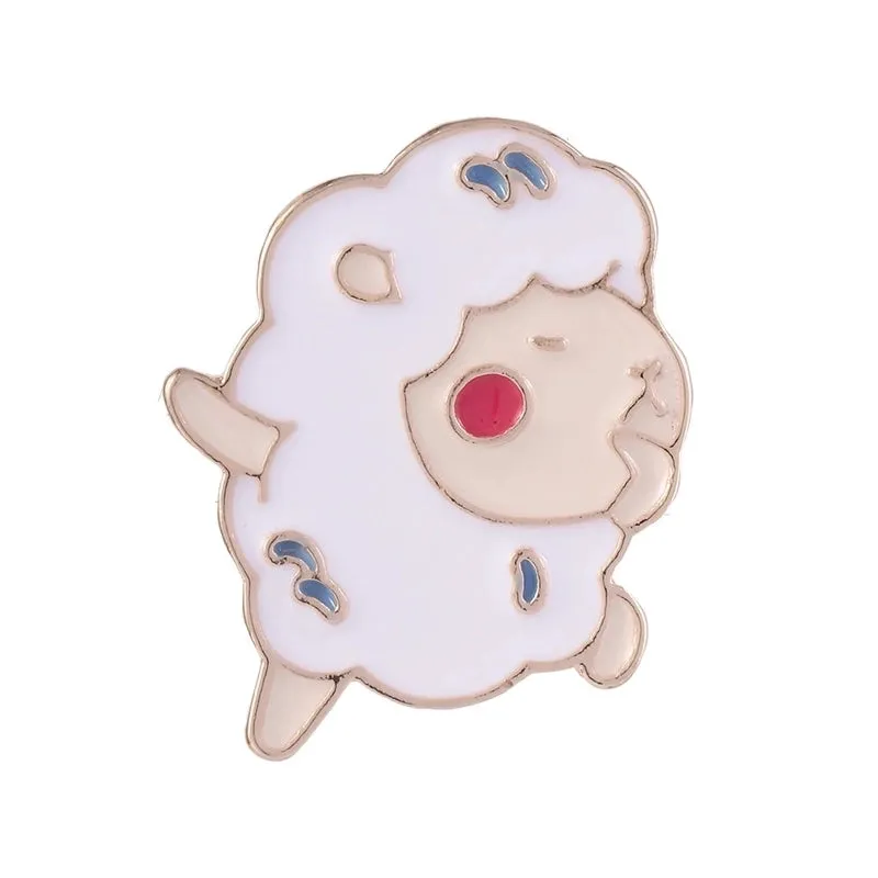 Cartoon Style Pin Doll Alloy Enamel Kid'S Brooches