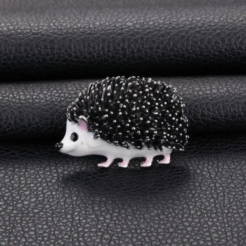 Cartoon Style Pin Hedgehog Animal Alloy Enamel Kid'S Brooches