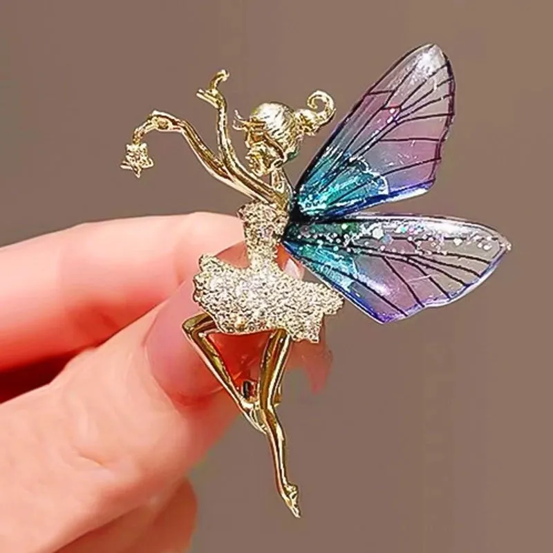 Casual Sweet IG Style Pin Butterfly Alloy Enamel Hollow Out Inlay Artificial Crystal Rhinestones Unisex Brooches