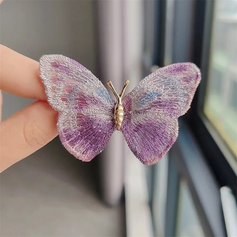 Casual Sweet IG Style Pin Butterfly Alloy Enamel Hollow Out Inlay Artificial Crystal Rhinestones Unisex Brooches