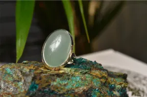 Chalcedony Ariel Ring - Large Oval