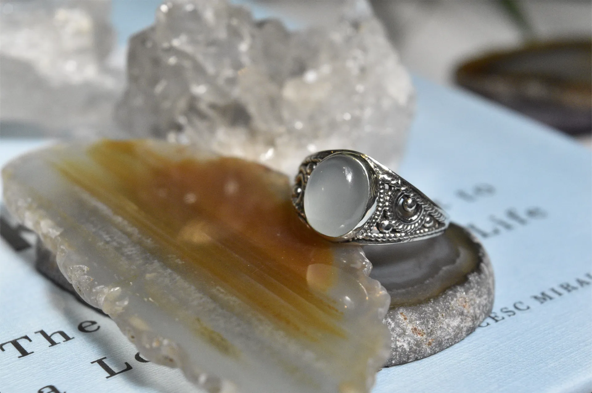 Chalcedony Calissia Ring