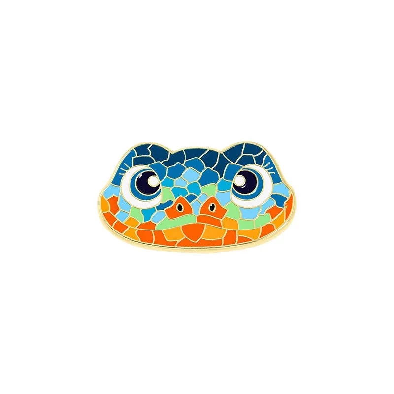 Chinoiserie Pin Snake Zinc Alloy Enamel Unisex Brooches