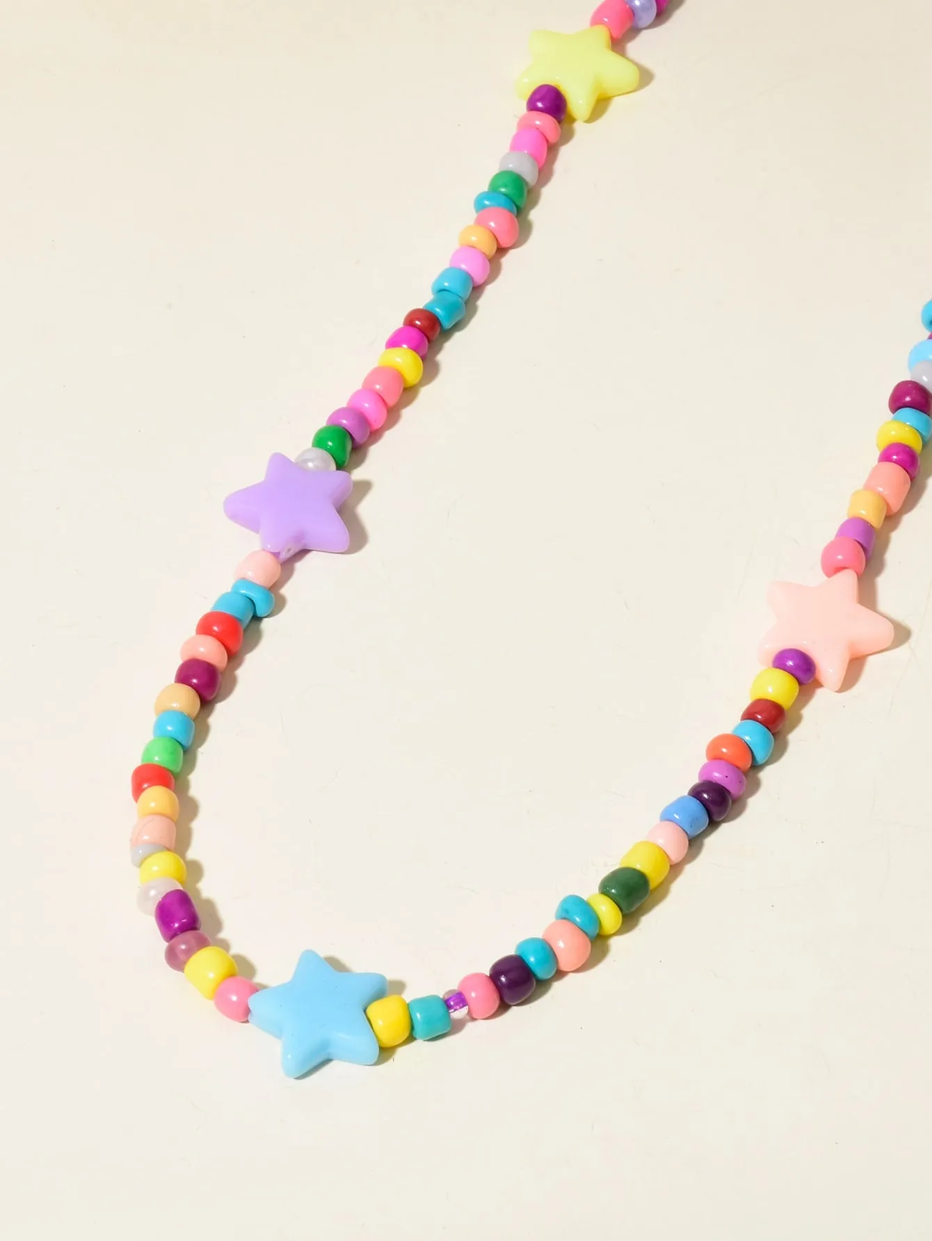 Colorful Star Beaded Necklace for Women Girls Accessories Jewelry Gifts Gift for