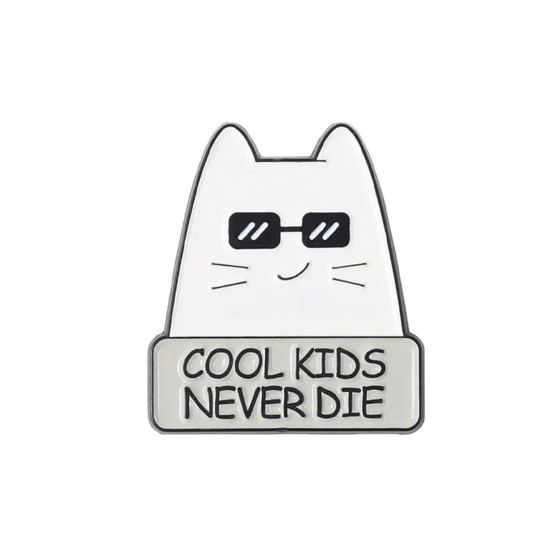 Coolest Cat Enamel Pins Collection