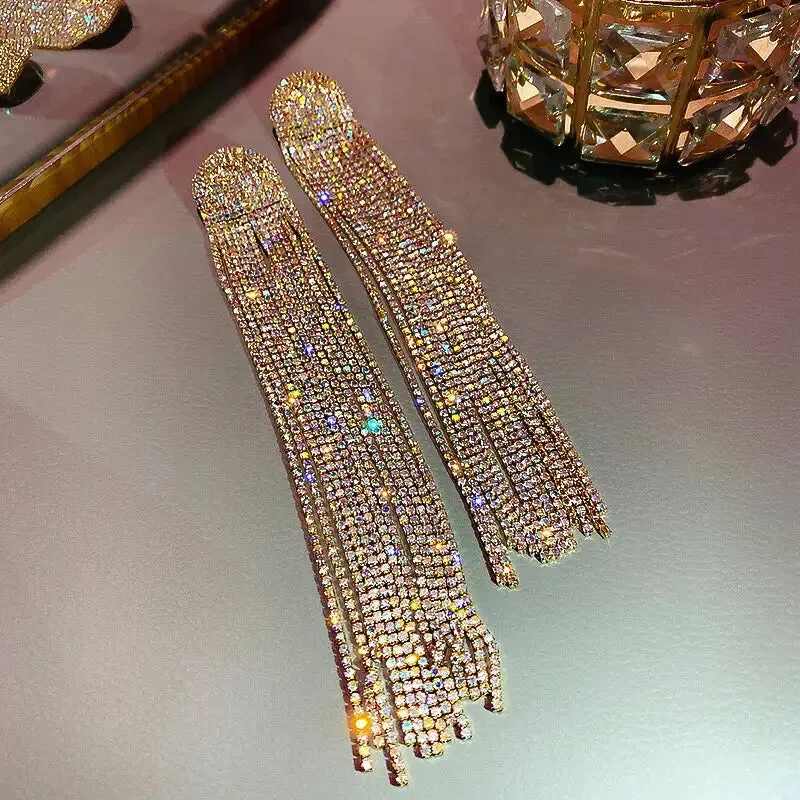 Crystal Dangle Earrings