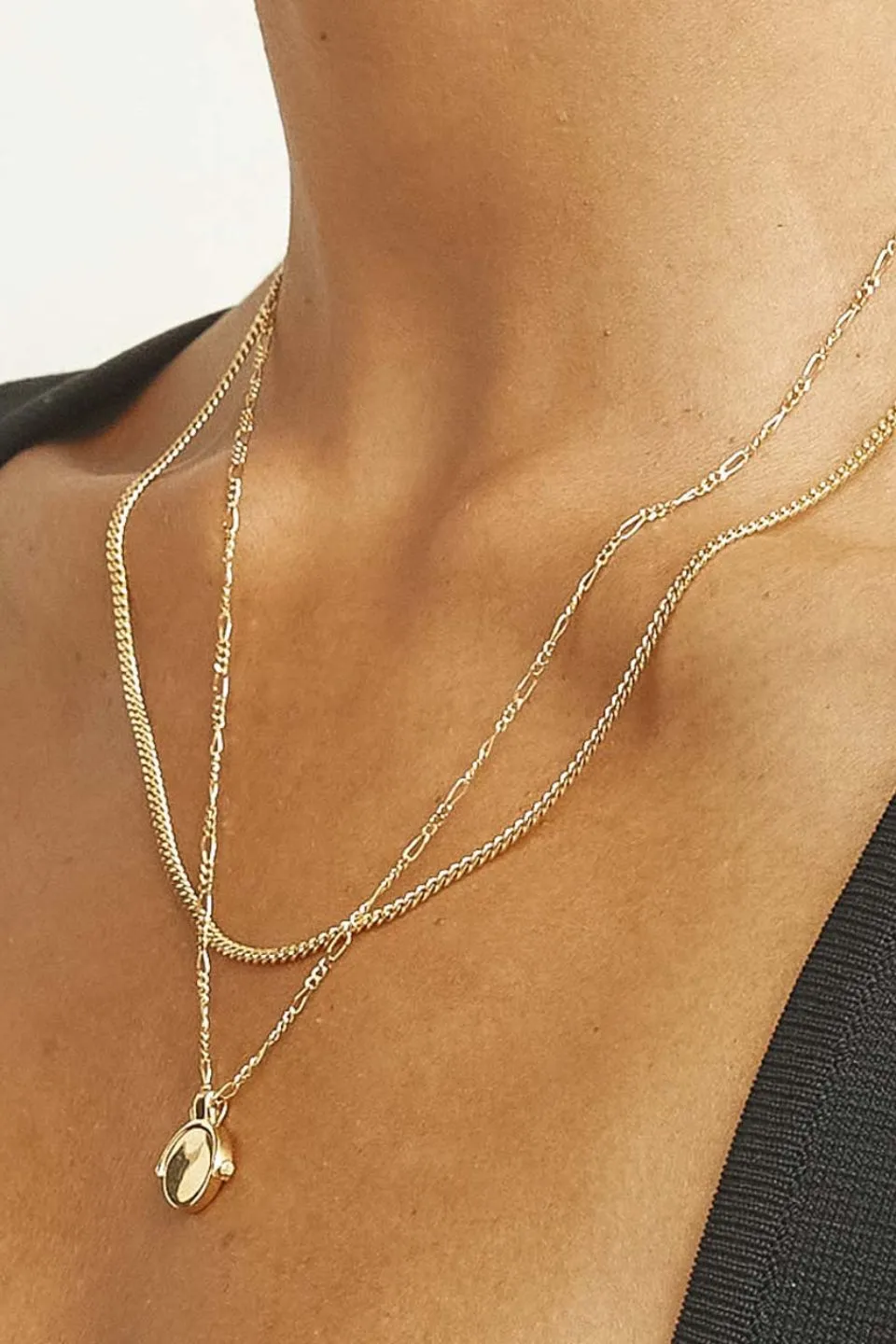 Curb 18k Gold Plated Chain Necklace