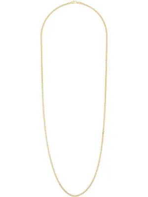 Curb Chain M Gold 925 Sterling Necklace