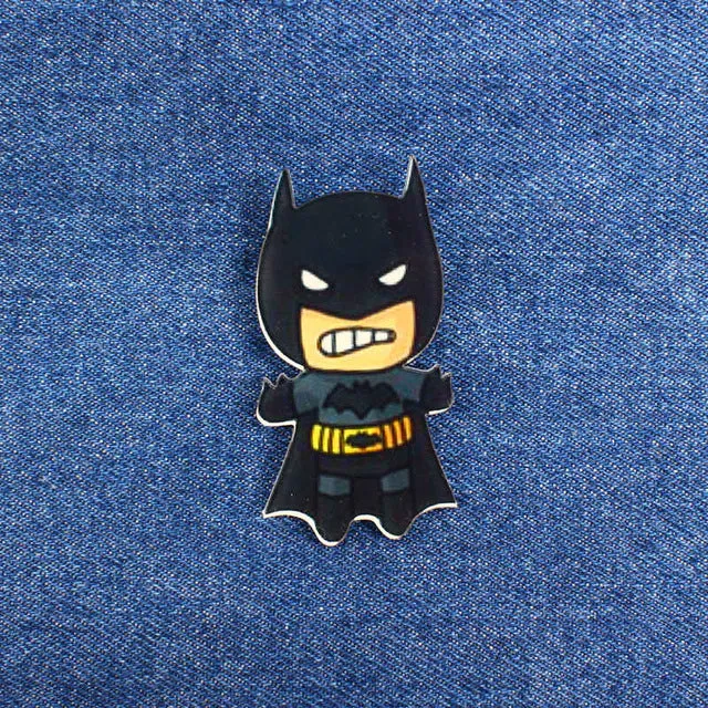 cute Animal acrylic Cartoon Brooches Pin lovely cat and dog Bear lapel pin small Minne Hello kitty Broches batman enamel jewelry