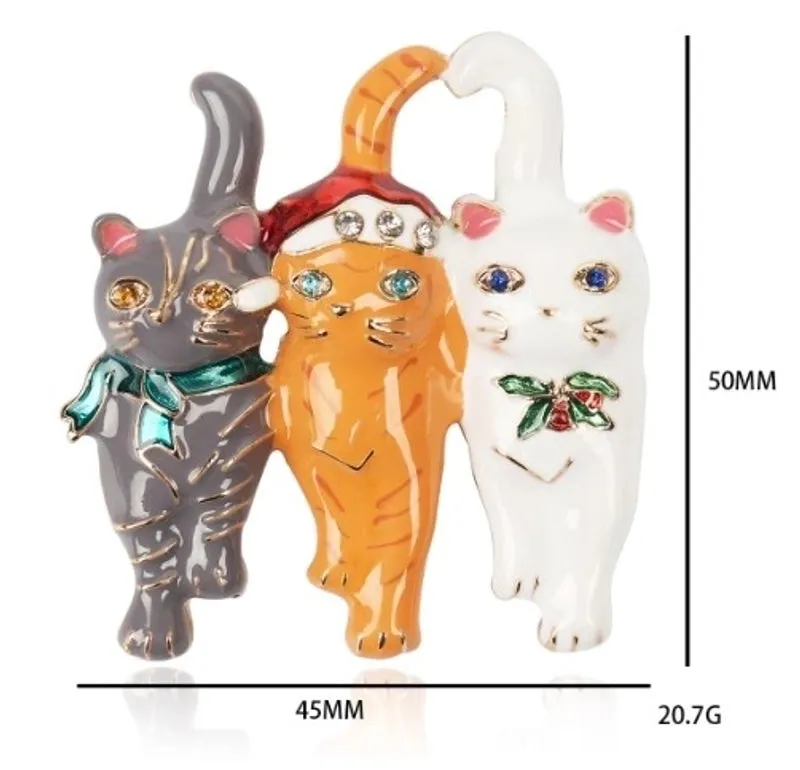 Cute Pin Cat Alloy Enamel Plating Unisex Brooches