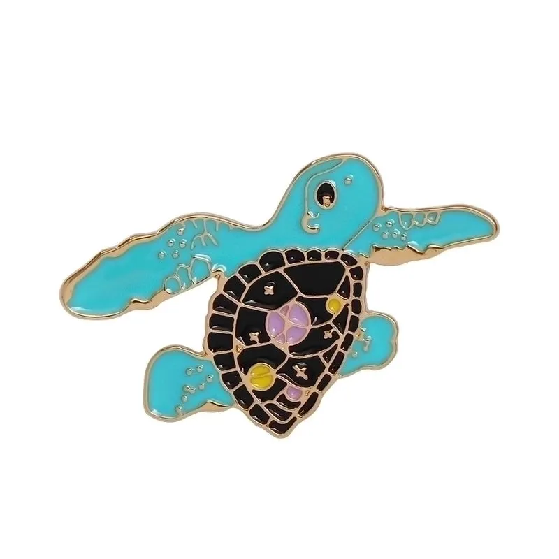 Cute Pin Crab Shark Alloy Enamel Unisex Brooches