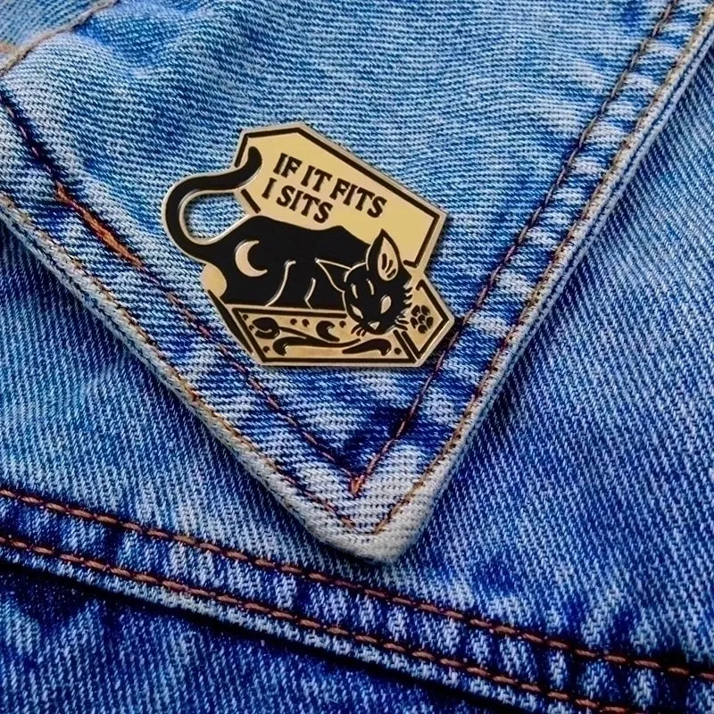 Cute Streetwear Pin Cat Alloy Enamel Women'S Brooches