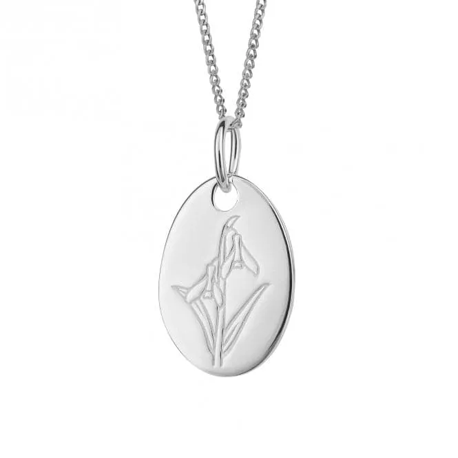 December Snowdrop Birth Blooms Pendant P5126