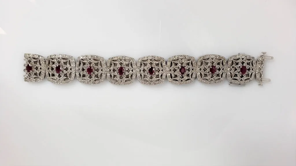 Diamond & Ruby Bracelet