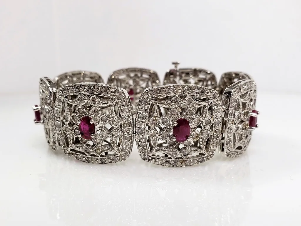 Diamond & Ruby Bracelet