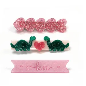 Dinosaur Love 3-Clip Set