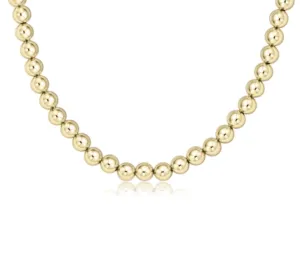 E Newton 15" Choker Classic Gold 8mm Bead