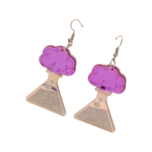 Earrings - Chemical reaction drops