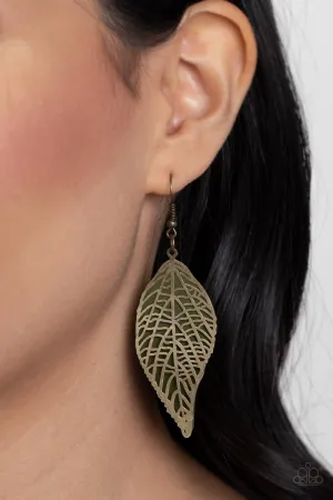 Earrings Leafy Luxury - Green E215